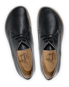Side view Black Oxford Shoes - Calf Leather Zero Drop | Bespoky