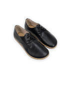 Men's Black Oxford Shoes - Handcrafted Calf Leather Wide Toe Box | Bespoky
