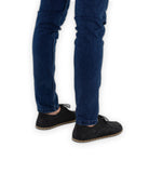 Top view Black Suede Oxford Shoes - Handcrafted Calf Leather | Bespoky