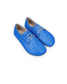 Men's Blue Oxford Shoes - Handcrafted Calf Leather Wide Toe Box | Bespoky