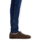 Back view Brown Suede Oxford Shoes - Calf Leather Handcrafted | Bespoky