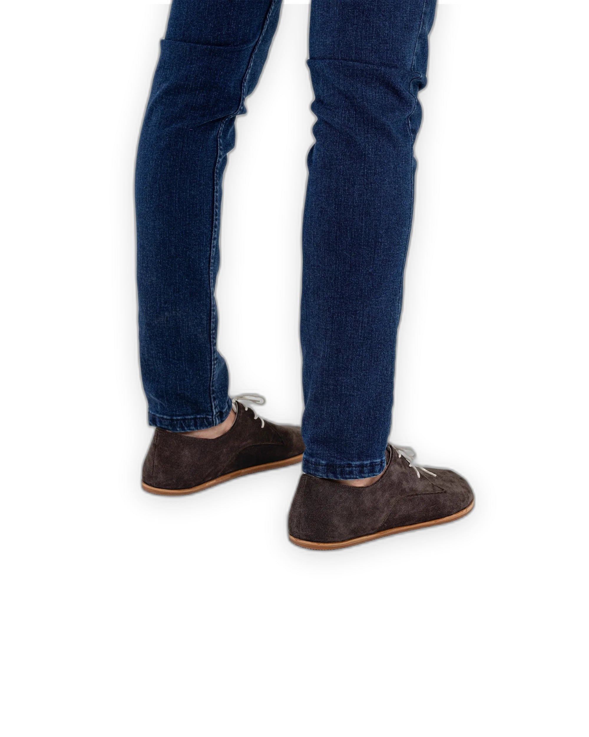 Detail Brown Suede Oxford Shoes - Handcrafted Calf Leather Turkey | Bespoky