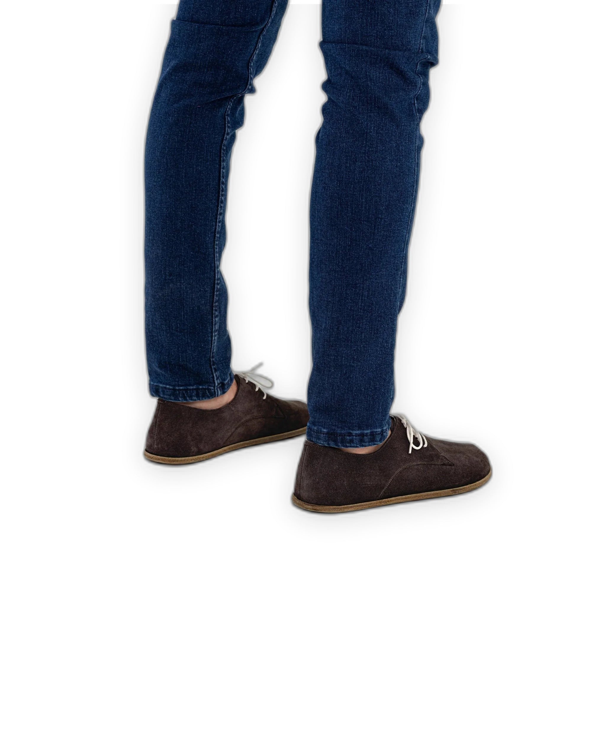 Top view Brown Suede Oxford Shoes - Handcrafted Calf Leather | Bespoky