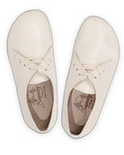 Detail Cream Oxford Shoes - Handcrafted Calf Leather Turkey | Bespoky