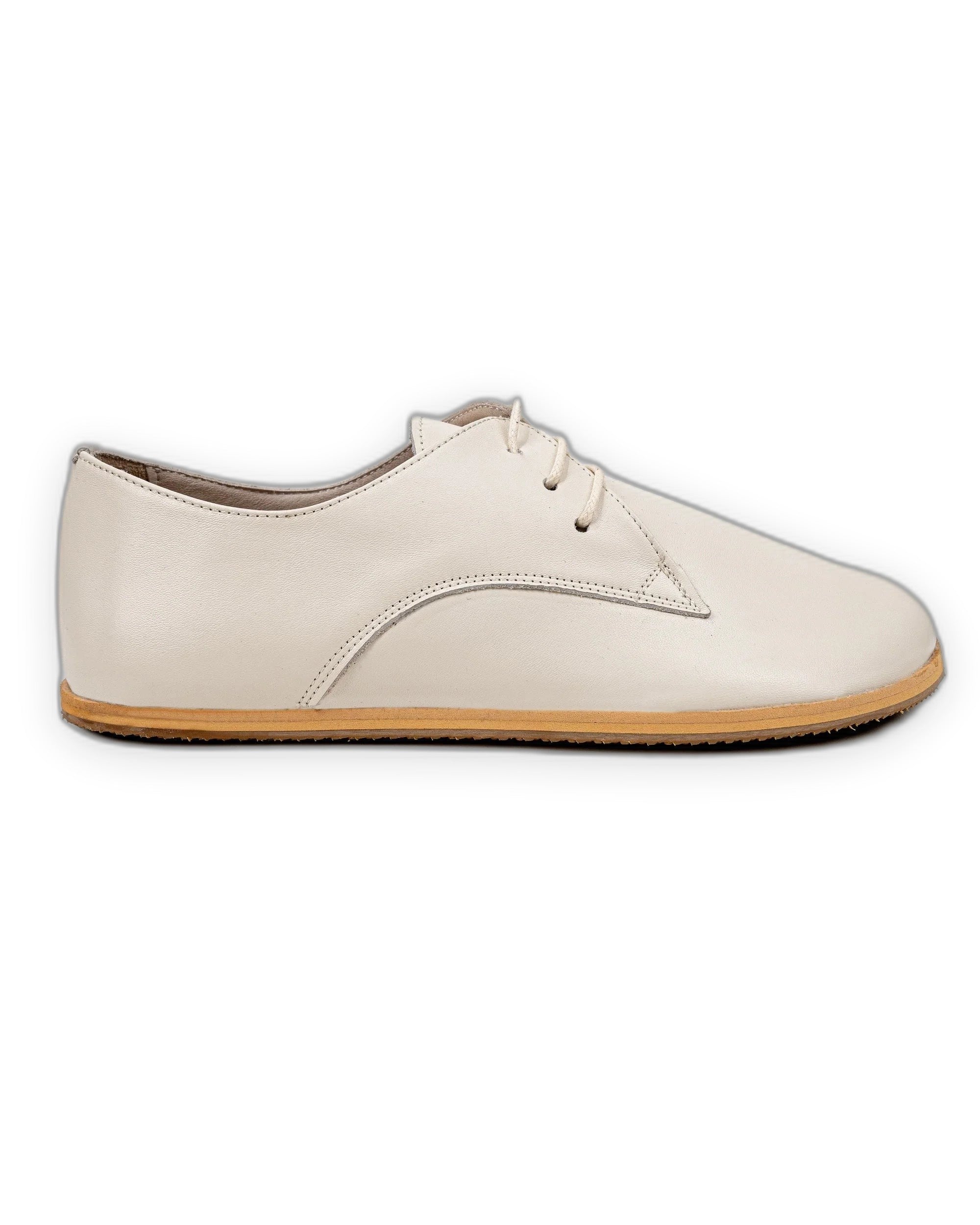 Back view Cream Oxford Shoes - Calf Leather Handcrafted | Bespoky