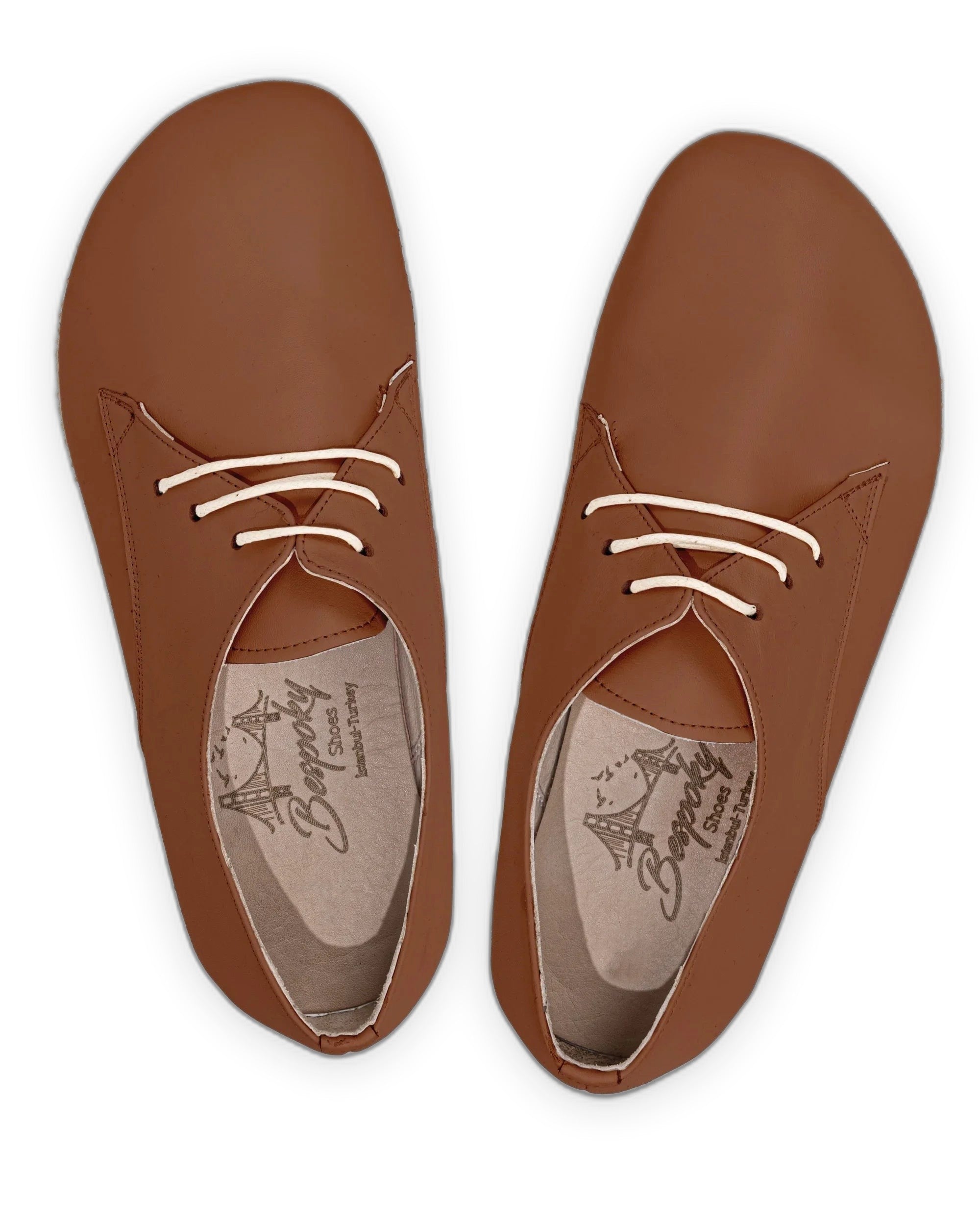 Back view Dark Brown Oxford Shoes - Calf Leather Handcrafted | Bespoky