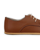 Back view Dark Brown Oxford Shoes - Calf Leather Handcrafted | Bespoky