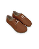 Men's Dark Brown Oxford Shoes - Handcrafted Calf Leather Wide Toe Box | Bespoky