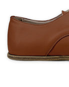 Side view Dark Brown Oxford Shoes - Calf Leather Zero Drop | Bespoky