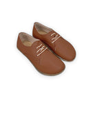 Men's Dark Brown Oxford Shoes - Handcrafted Calf Leather Wide Toe Box | Bespoky