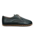Side view Dark Green Oxford Shoes - Calf Leather Zero Drop | Bespoky