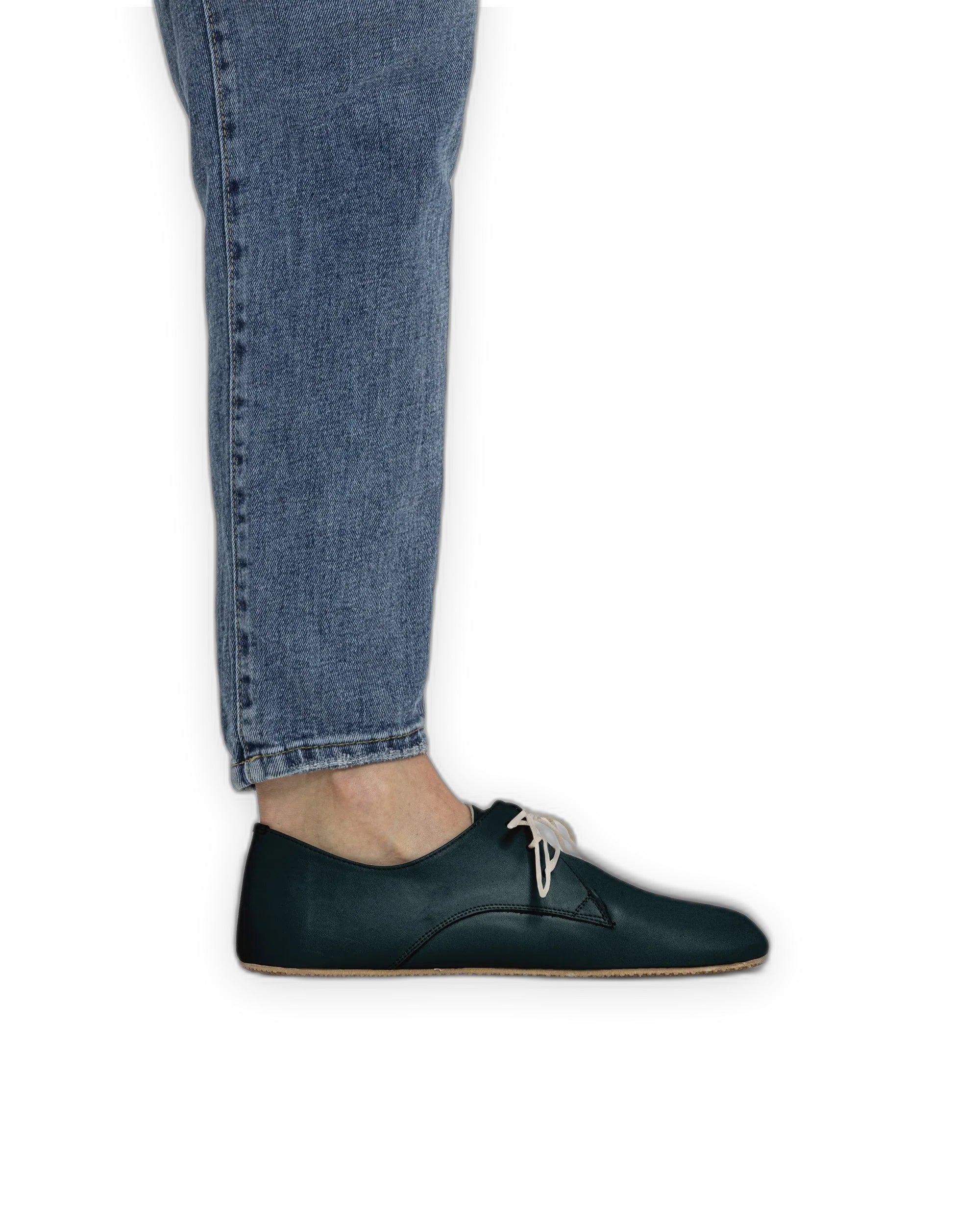 Back view Dark Green Oxford Shoes - Calf Leather Handcrafted | Bespoky