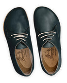 Side view Dark Green Oxford Shoes - Calf Leather Zero Drop | Bespoky