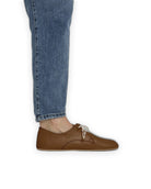 Back view Dark Tan Oxford Shoes - Calf Leather Handcrafted | Bespoky