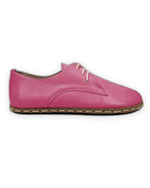 Side view Fuchsia Oxford Shoes - Calf Leather Zero Drop | Bespoky
