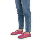 Top view Fuchsia Oxford Shoes - Handcrafted Calf Leather | Bespoky