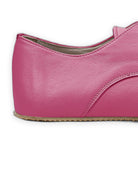 Top view Fuchsia Oxford Shoes - Handcrafted Calf Leather | Bespoky