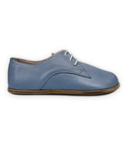 Detail Jean Blue Oxford Shoes - Handcrafted Calf Leather Turkey | Bespoky