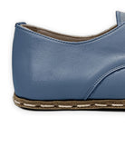 Side view Jean Blue Oxford Shoes - Calf Leather Zero Drop | Bespoky