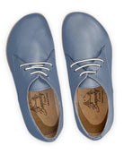 Side view Jean Blue Oxford Shoes - Calf Leather Zero Drop | Bespoky