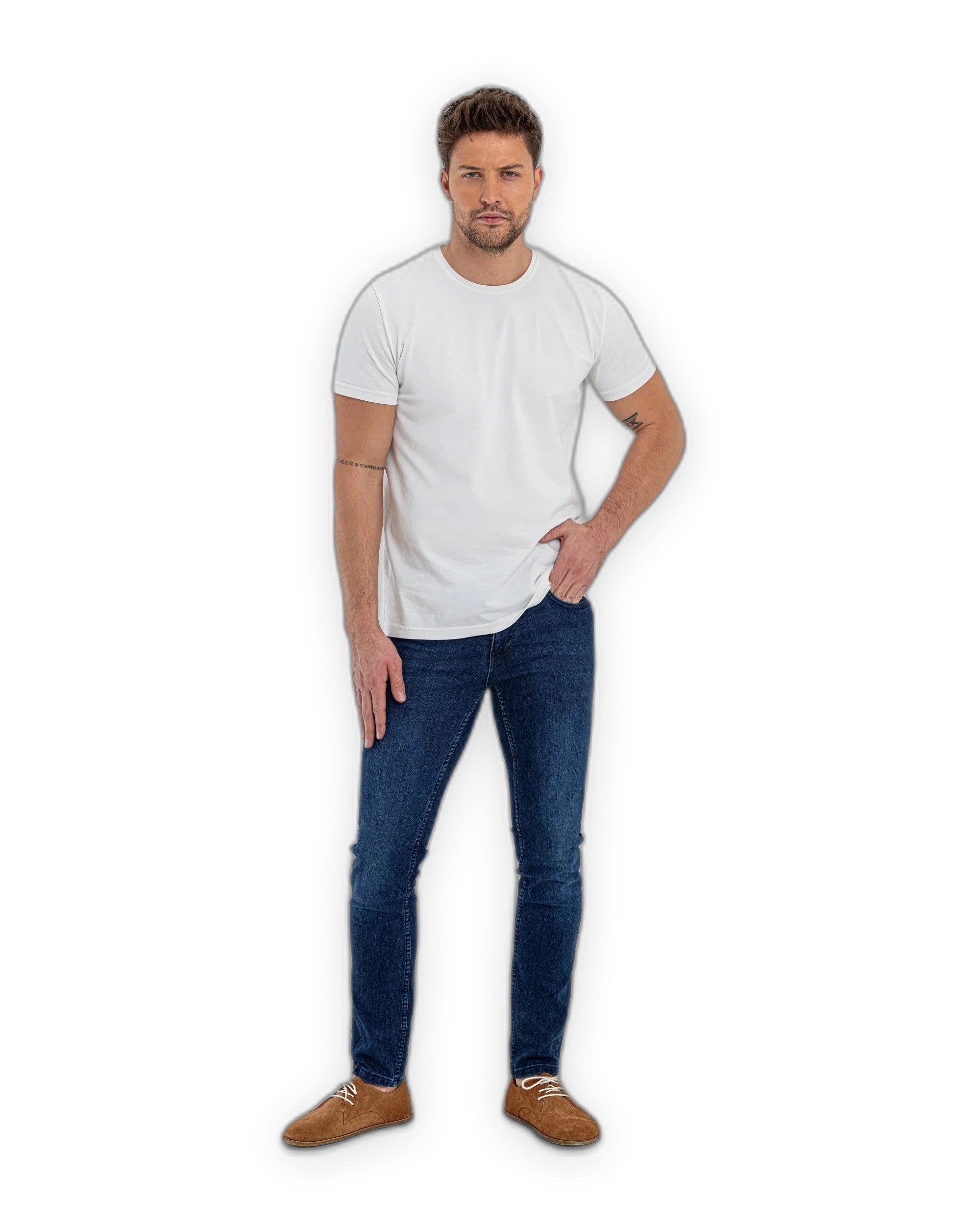 Pair Suede Oxford Shoes - Barefoot Wide Toe Calf Leather | Bespoky