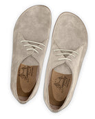 Side view Suede Oxford Shoes - Calf Leather Zero Drop | Bespoky