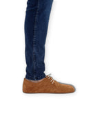 Back view Suede Oxford Shoes - Calf Leather Handcrafted | Bespoky