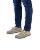 Side view Suede Oxford Shoes - Calf Leather Zero Drop | Bespoky