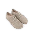 Men's Suede Oxford Shoes - Handcrafted Calf Leather Wide Toe Box | Bespoky
