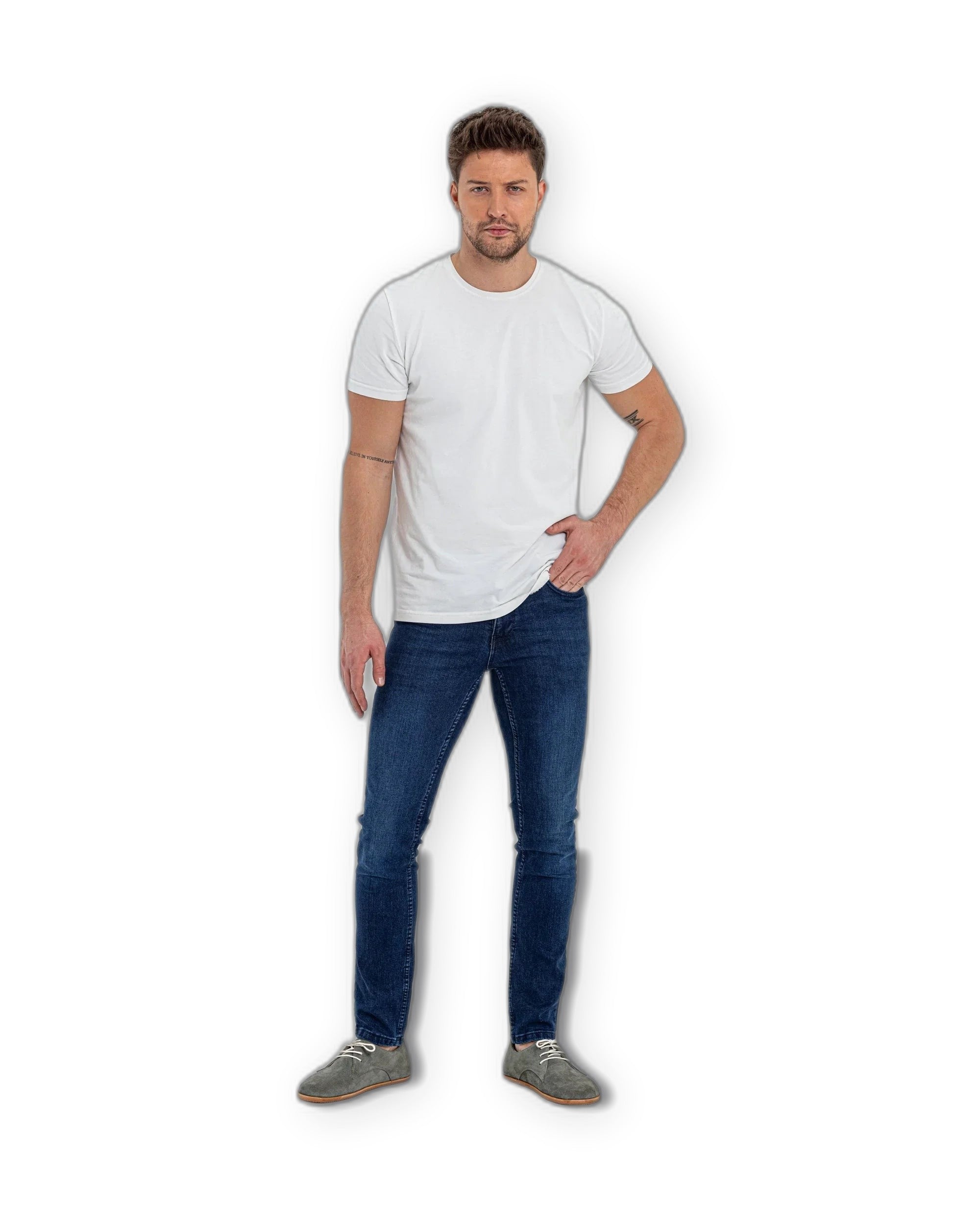 Pair Suede Oxford Shoes - Barefoot Wide Toe Calf Leather | Bespoky