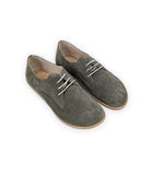Men's Suede Oxford Shoes - Handcrafted Calf Leather Wide Toe Box | Bespoky