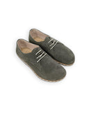Men's Suede Oxford Shoes - Handcrafted Calf Leather Wide Toe Box | Bespoky