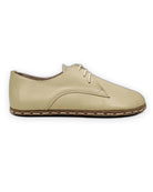 Detail Yellow Oxford Shoes - Handcrafted Calf Leather Turkey | Bespoky