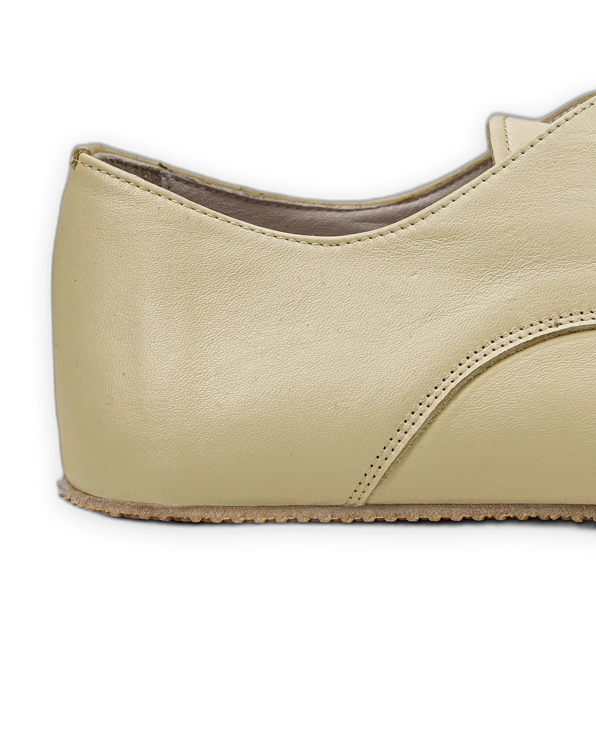 Top view Yellow Oxford Shoes - Handcrafted Calf Leather | Bespoky