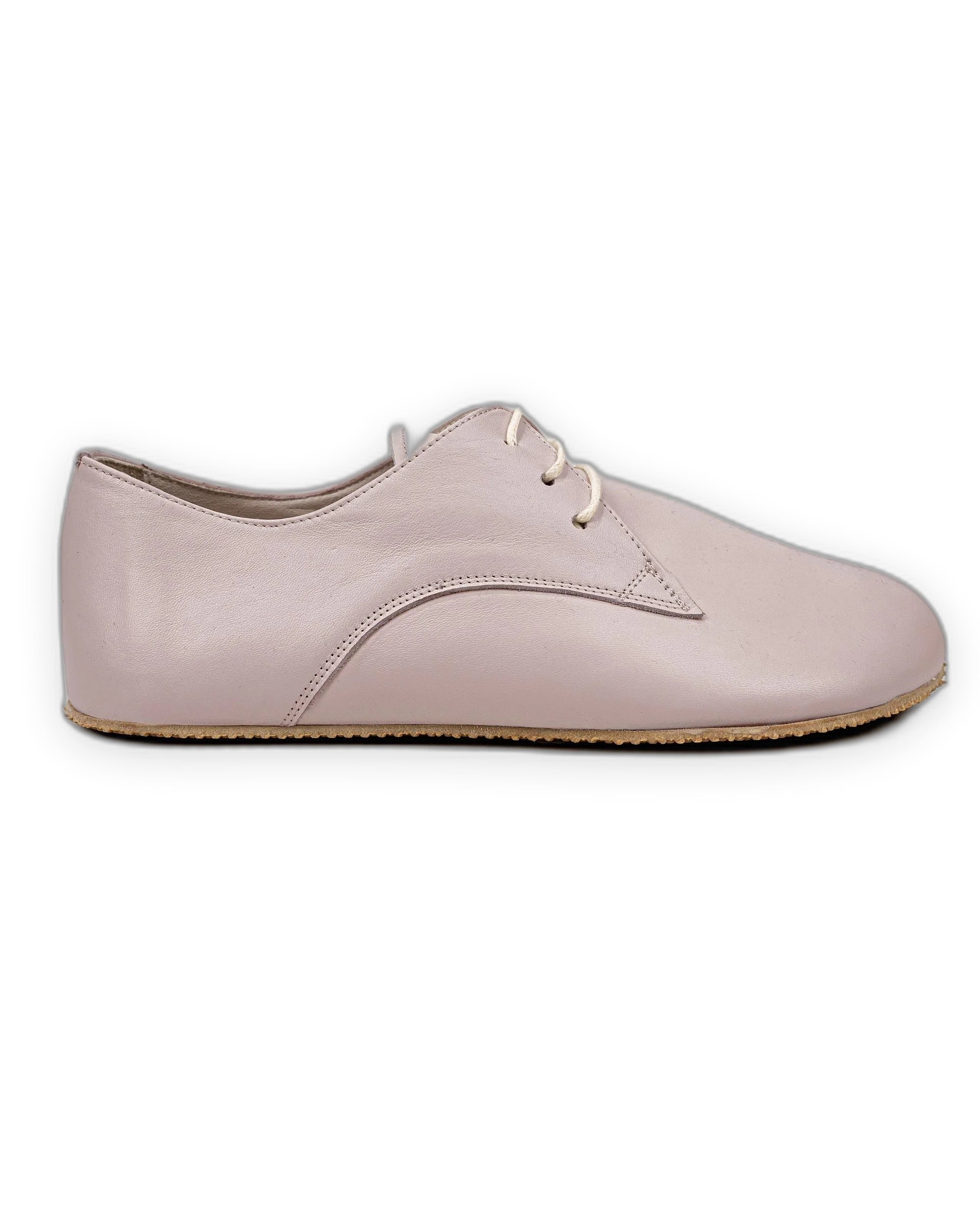 Detail Pink Oxford Shoes - Handcrafted Calf Leather Turkey | Bespoky