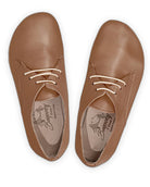 Side view Tan Oxford Shoes - Calf Leather Zero Drop | Bespoky