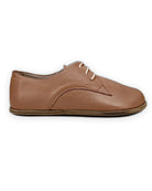 Detail Tan Oxford Shoes - Handcrafted Calf Leather Turkey | Bespoky