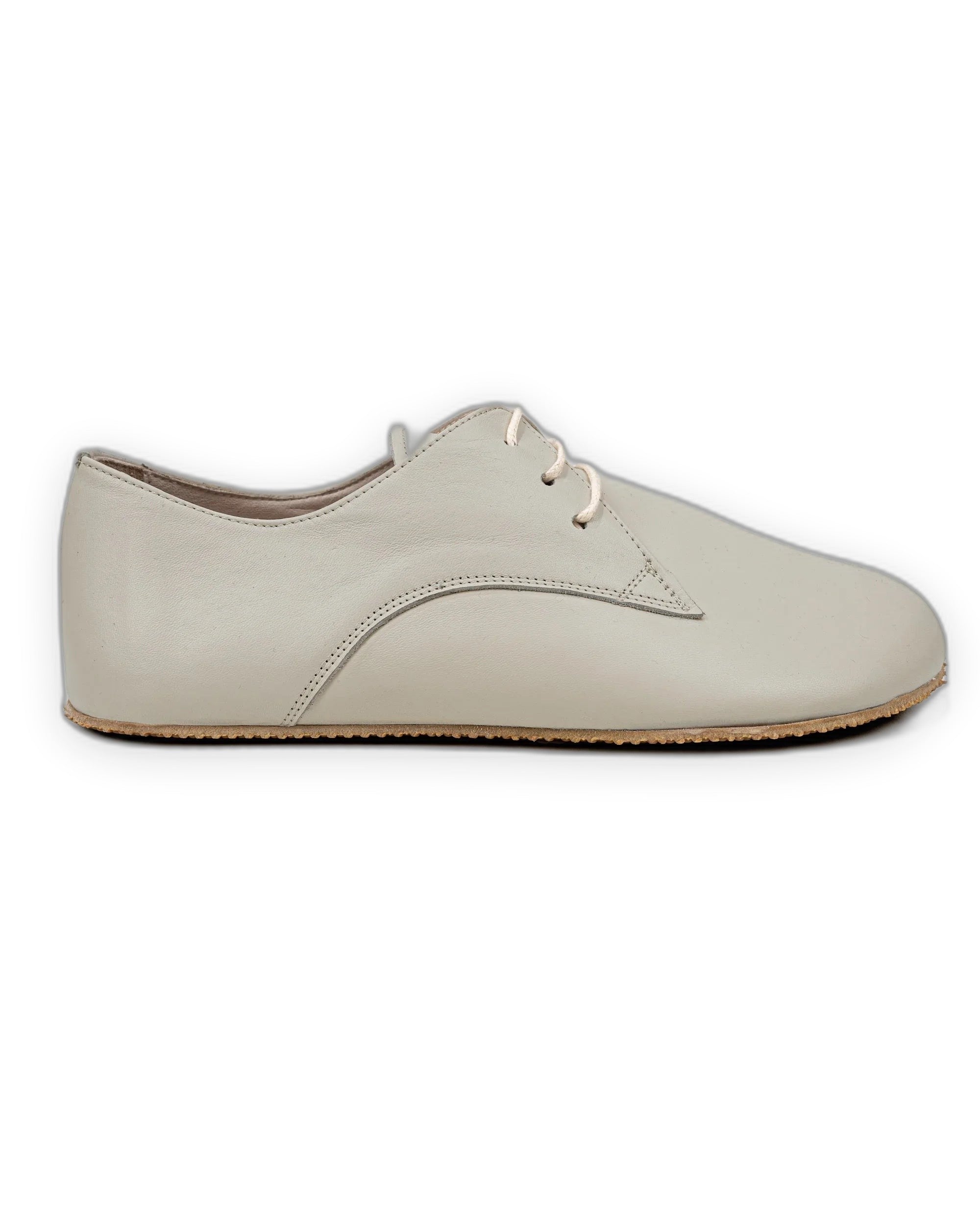 Close-up calf leather - Lucas Beige Oxford Shoes Detail | Bespoky