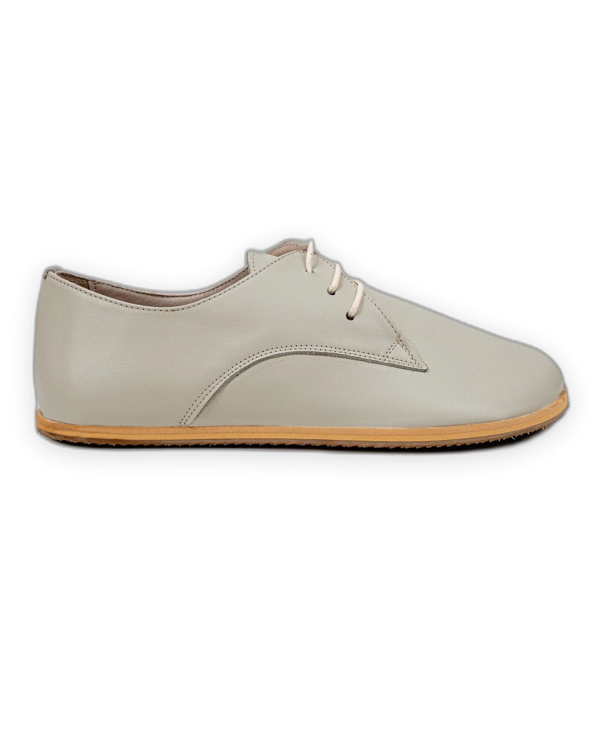 Back view Lucas Beige Oxford Shoes - Calf Leather Handcrafted | Bespoky