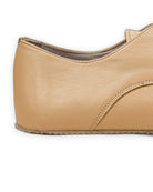 Top view Melon Yellow Oxford Shoes - Handcrafted Calf Leather | Bespoky