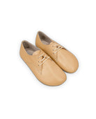 Men's Melon Yellow Oxford Shoes - Handcrafted Calf Leather Wide Toe Box | Bespoky