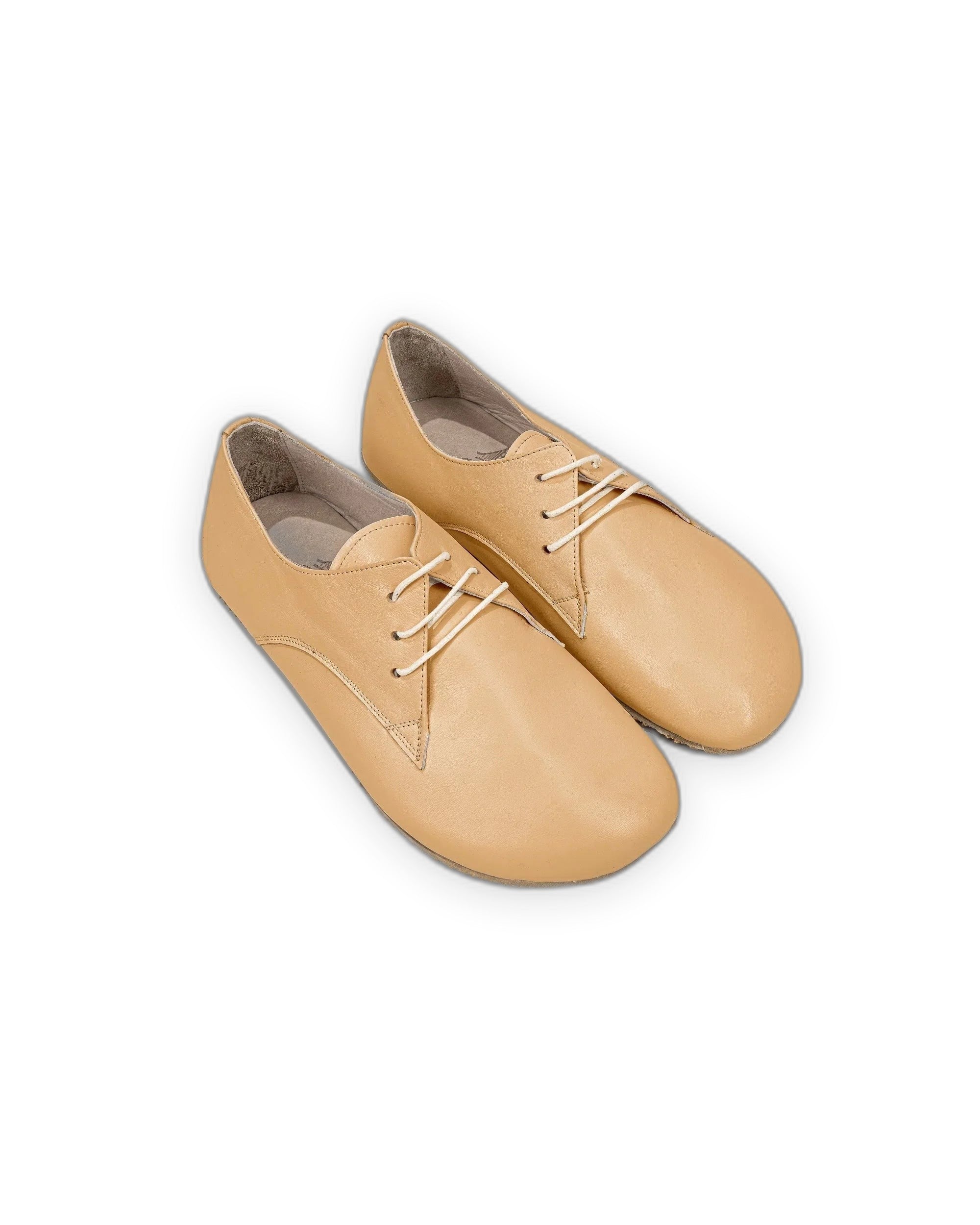 Men's Melon Yellow Oxford Shoes - Handcrafted Calf Leather Wide Toe Box | Bespoky