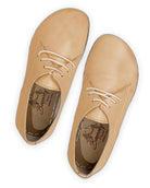 Side view Melon Yellow Oxford Shoes - Calf Leather Zero Drop | Bespoky