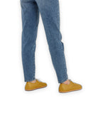 Detail Mustard Oxford Shoes - Handcrafted Calf Leather Turkey | Bespoky