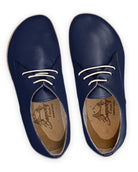 Side view Navy Blue Oxford Shoes - Calf Leather Zero Drop | Bespoky