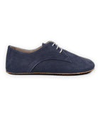Close-up calf leather - Navy Nubuck Oxford Shoes Detail | Bespoky