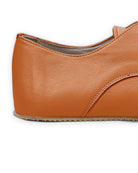 Top view Orange Oxford Shoes - Handcrafted Calf Leather | Bespoky