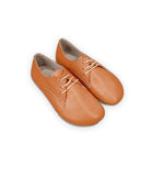 Men's Orange Oxford Shoes - Handcrafted Calf Leather Wide Toe Box | Bespoky
