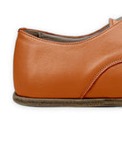Top view Orange Oxford Shoes - Handcrafted Calf Leather | Bespoky