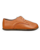 Detail Orange Oxford Shoes - Handcrafted Calf Leather Turkey | Bespoky